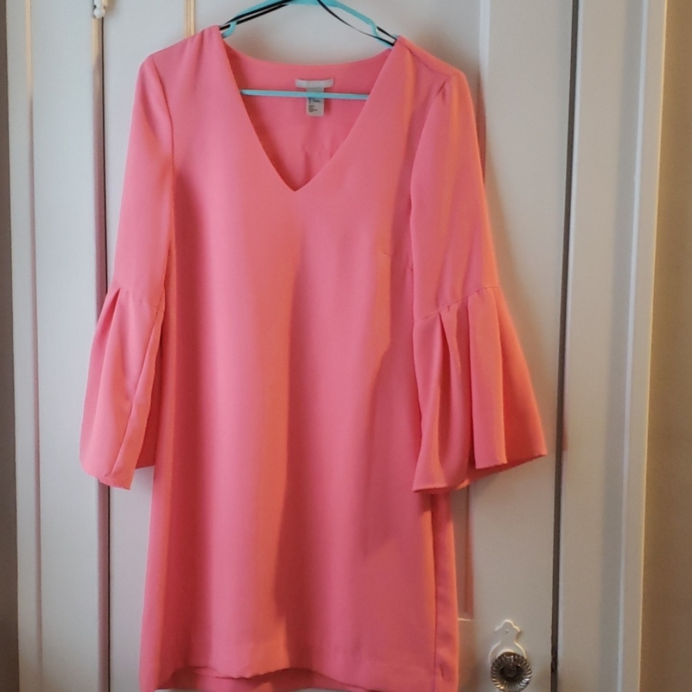 H&M pink shift dress